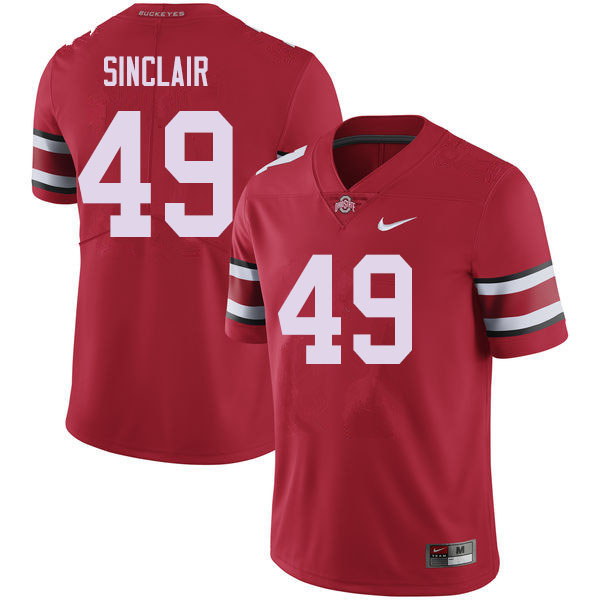 Ohio State Buckeyes #49 Darryl Sinclair College Football Jerseys Sale-Red